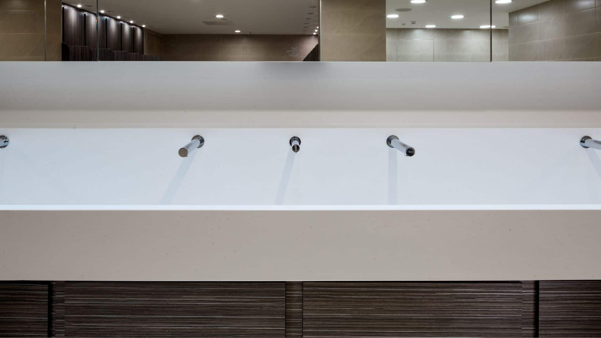 Solid Surface Wash Troughs - Liverpool St