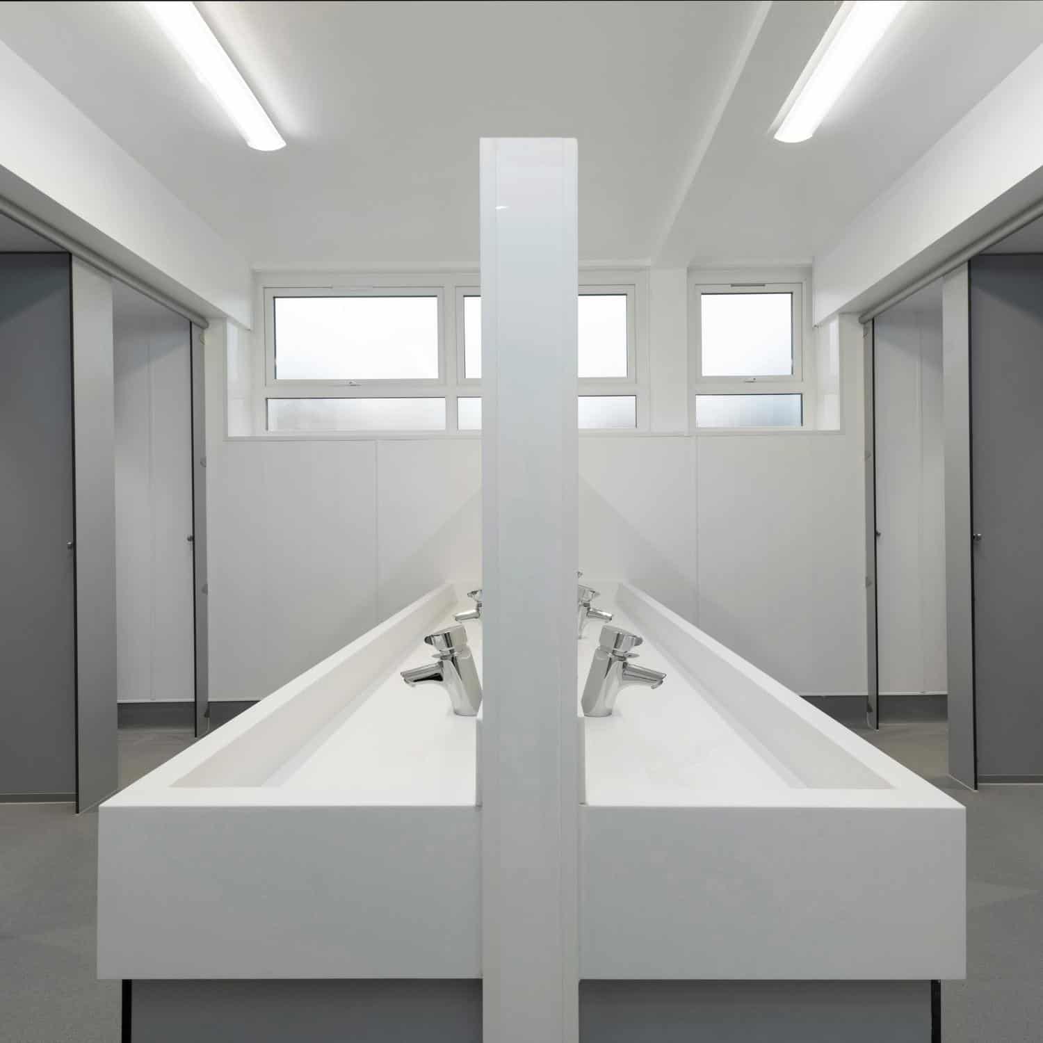 Solid Surface Washtroughs - Stretford Grammar