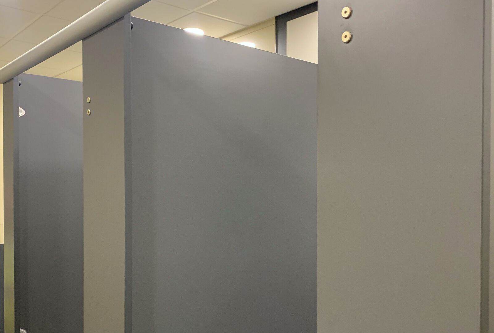 Force cubicle washroom system by Concept Washroom